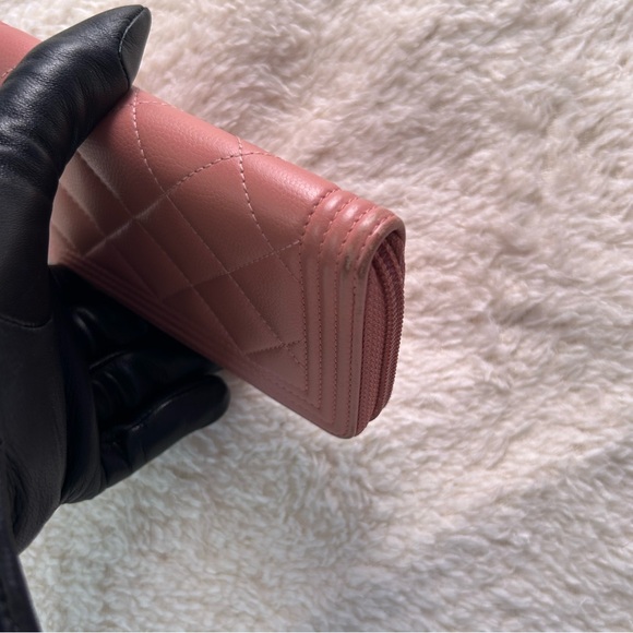 Pink Chanel Boy Wallet - Picture 9 of 9